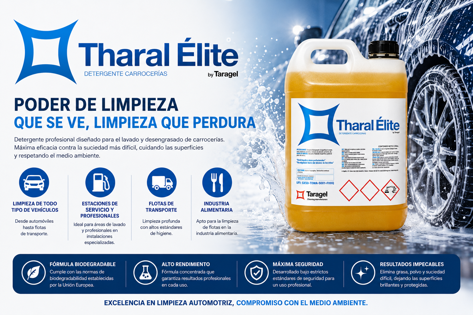 THARAL ELITE Detergente Carrocerías - Imagen 2