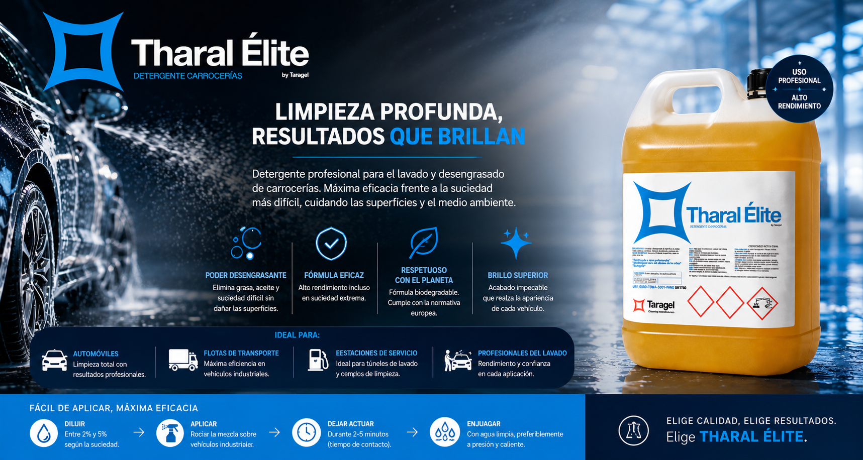 THARAL ELITE Detergente Carrocerías - Imagen 3